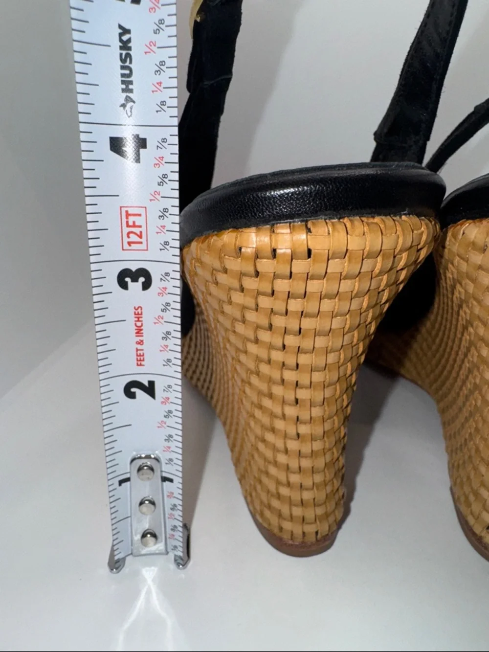 Lulu Guinness Suede Slingback Wedges Open Toe w Bow Women’s EU 39.5 - Picture 9 of 13